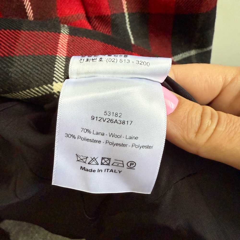 Dior Red and Black Plaid Blazer - Picture 8 of 9